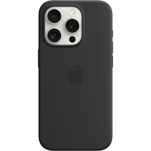 Чохол Silicone Case MagSafe &amp; SplashScreen iPhone 15 Pro Black
