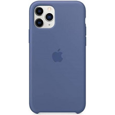 Силиконовая накладка Silicone Case 1:1 для iPhone 11 Pro Max Linen Blue