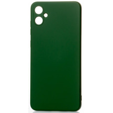 Силиконовая накладка Soft Silicone Case для Samsung A05 2023 A055 Dark Green