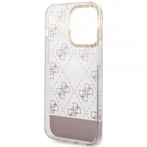 Чехол Guess 4G Pattern Script для iPhone 14 Pro Pink (GUHCP14LHG4MHP)