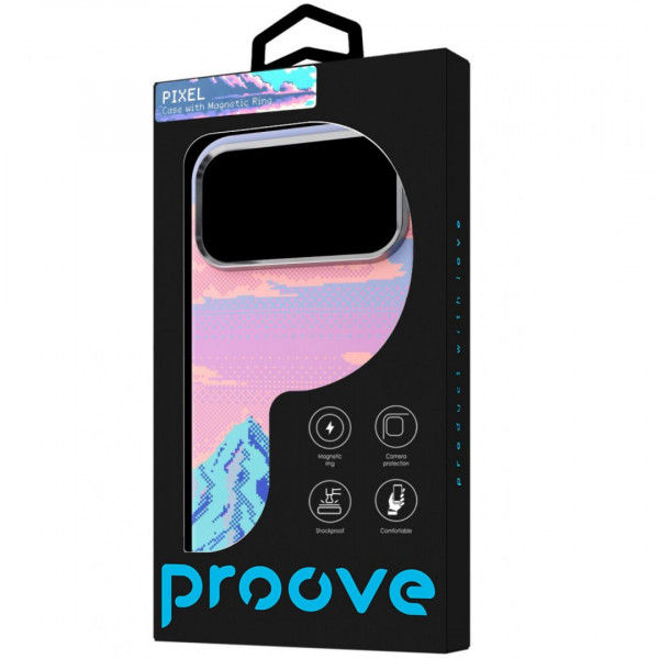 Чохол Proove для Pixel Case with Magnetic Ring iPhone 17 Pro/18 Pro Blue River (PCPXIP17P0C3)