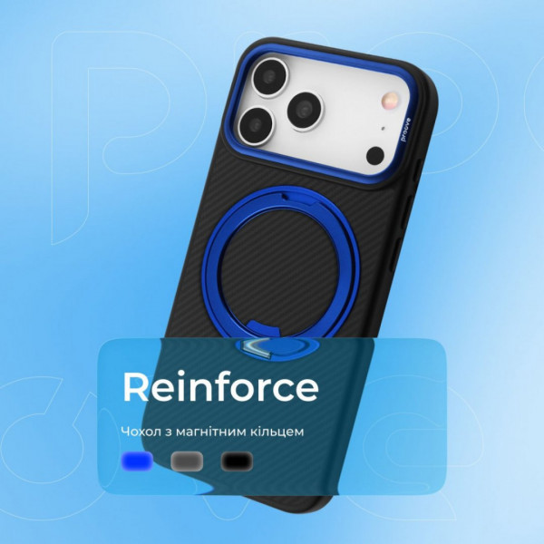 Чехол Proove Reinforce Case with Magnetic Ring для iPhone 17 Blue (PCREIP170012)