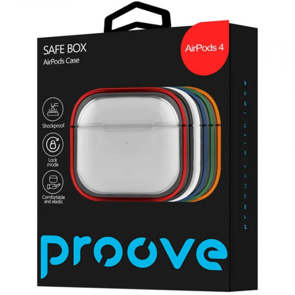 Чехол Proove Safe Box Case для AirPods 4/5 Orange (PCSBAR040010)