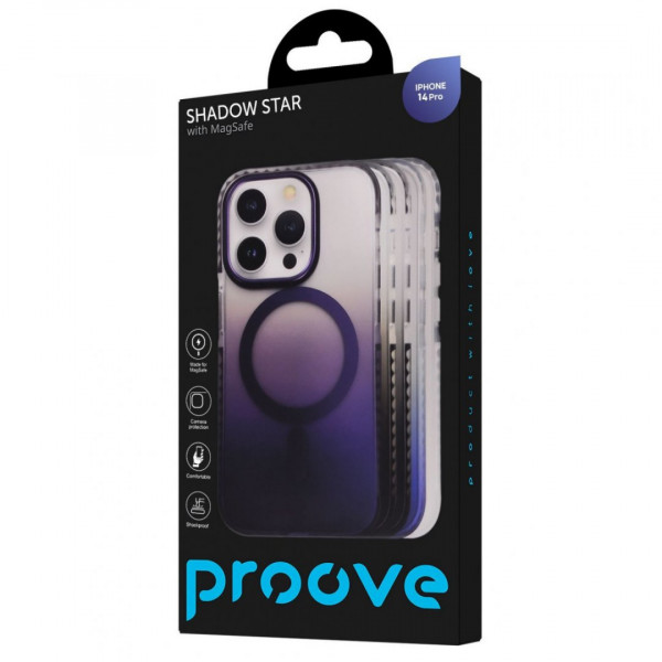 Чехол Proove Shadow Star Case with Magnetic Ring для iPhone 14 Pro Blue (PCSSIP14P012)