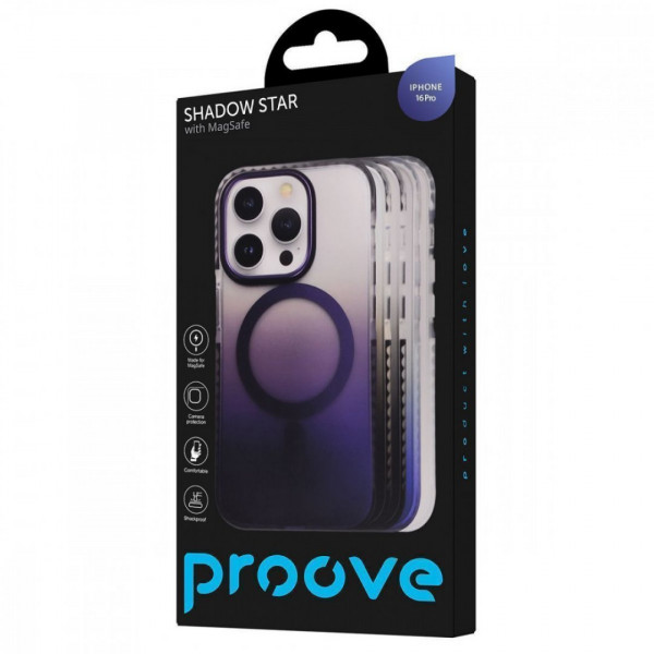 Чехол Proove Shadow Star Case with Magnetic Ring для iPhone 16 Pro Blue (PCSSIP16P012)