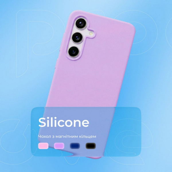Чехол Proove Silicone Case with Magnetic Ring для Samsung Galaxy Flip 7 Black (PCSLSGFLP702)