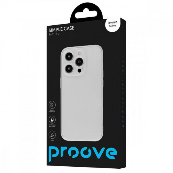 Чохол Proove Simple Case для iPhone 13 Pro Transparent (PCSCIP13P001)