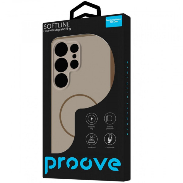 Чехол Proove Softline Case with Magnetic Ring для Samsung Galaxy S25 Ultra Blue (PCLCSGSU2512)