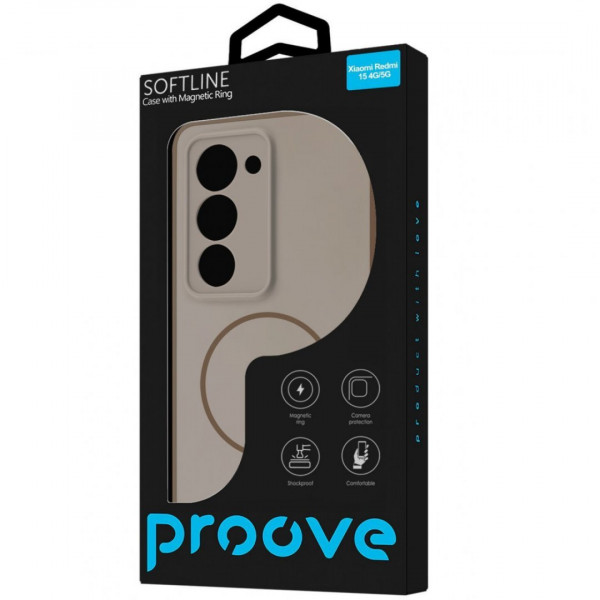 Чехол Proove Softline Case with Magnetic Ring для Xiaomi Redmi 15 4G/5G 169.5mm Orange (PCLCXRMI1510)