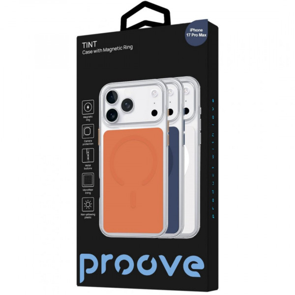 Чохол Proove Tint Case with Magnetic Ring для iPhone 17 Pro Max/18 Pro Max Deep Blue (PCTCIP17PM62)