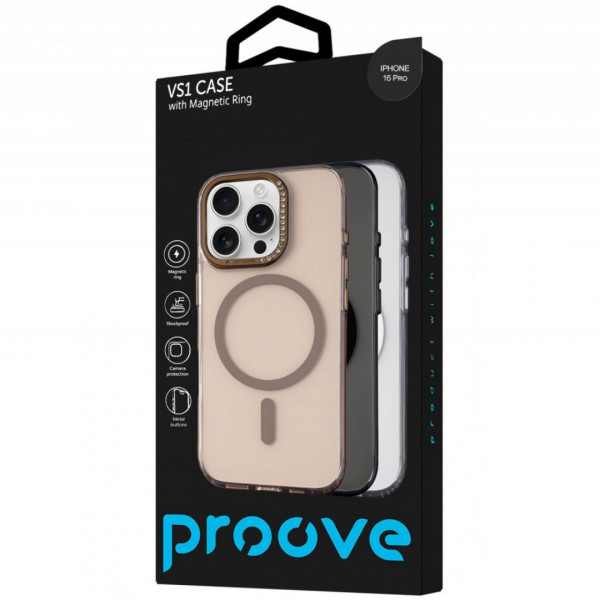 Чохол Proove VS1 Case with Magnetic Ring для iPhone 16 Pro Black (PCVSIP16P002)