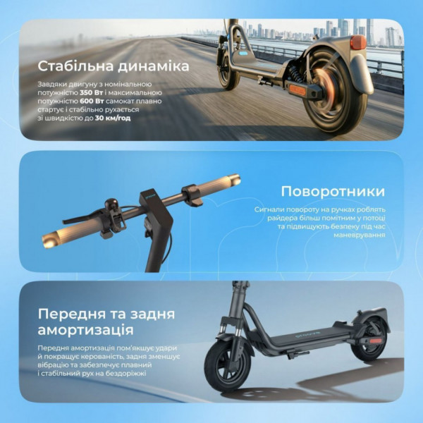Электросамокат Proove Model City Pulse 350W (черно-оранжевый) (CTPL35030102)