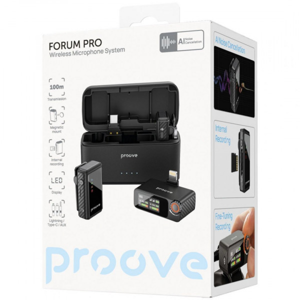 Беспроводной петличный микрофон Proove Forum Pro Black (PFWM00000201)