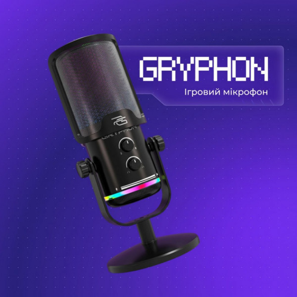 Ігровий мікрофон Proove Gaming Gryphon Black (GMGR00022001)