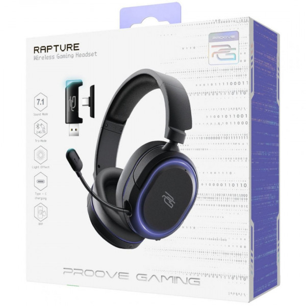 Беспроводная игровая гарнитура Proove Gaming Rapture (APP) Black (GHRPPP010001)