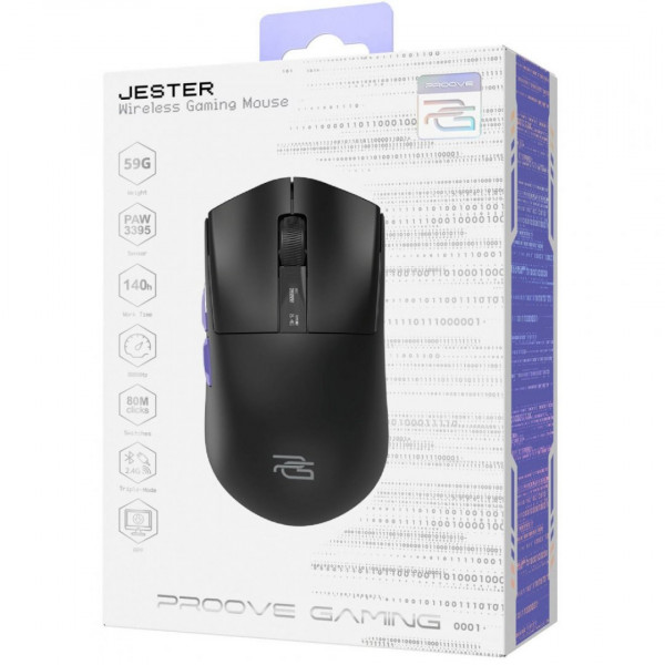 Беспроводная игровая мышь Proove Gaming Jester 8K Black (WMJS00022001)