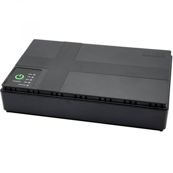 Источник бесперебойного питания UPS DC1018P 10400mAh, USB/ DC: 9V/12V Black