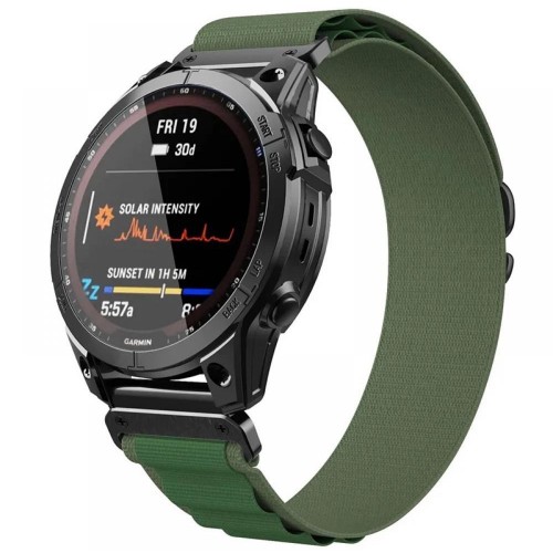 Ремешок Tech-Protect Nylon Pro для Garmin Fenix 3 | 5X | 3HR | 5X Plus | 6X | 6X Pro | 7X Military Green (9319456607765)