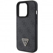 Чехол Guess Leather 4G Diamond Triangle для iPhone 15 Pro Black (GUHCP15LP4TDPK)