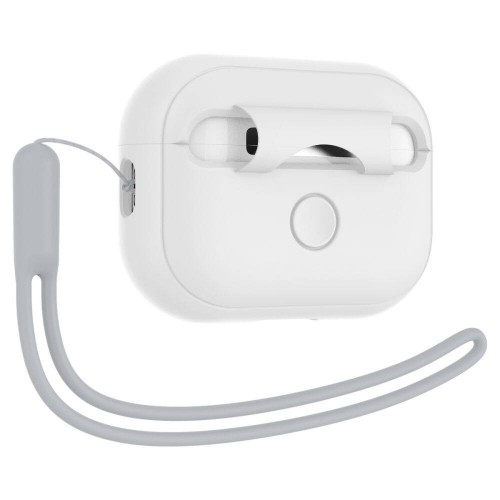 Чехол Spigen для AirPods Pro 2/1 Silicon Fit Strap White/Grey (ACS05811)