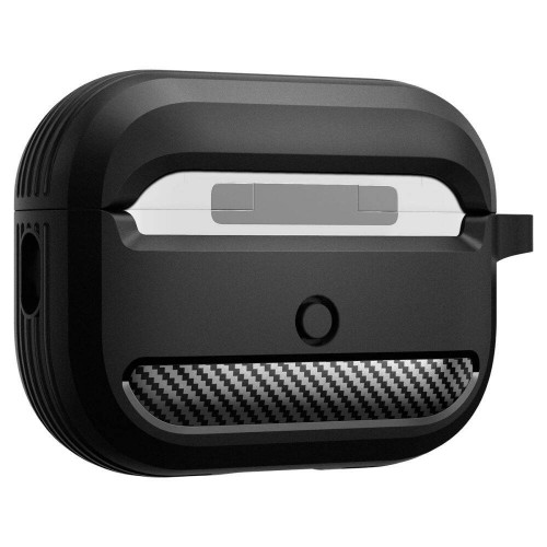 Чохол для AirPods Pro Spigen Rugged Armor Black (ASD00540)