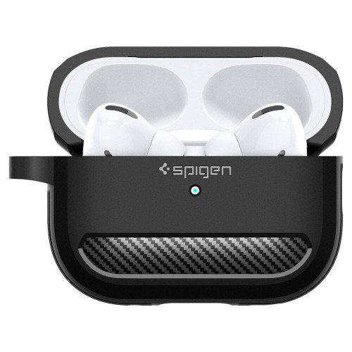 Чохол для AirPods Pro Spigen Rugged Armor Black (ASD00540)