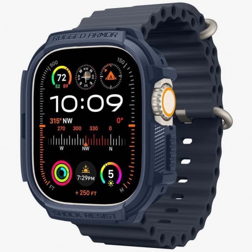 Чехол Spigen Rugged Armor для Apple Watch Ultra 2/1 49mm Navy Blue (ACS07382)