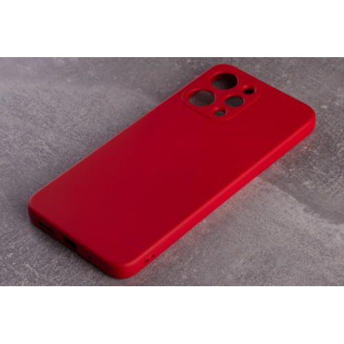 Силиконовая накладка Soft Silicone Case для Xiaomi Redmi 12 Red