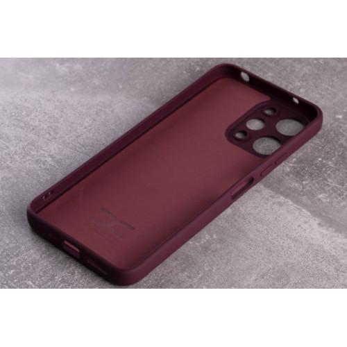 Силиконовая накладка Soft Silicone Case для Xiaomi Redmi 12 Burgundy