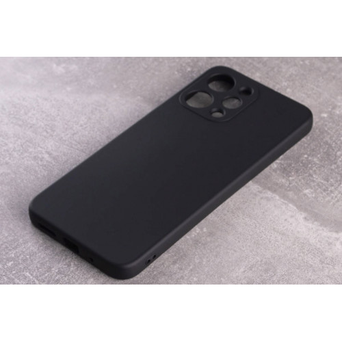 Силиконовая накладка Soft Silicone Case для Xiaomi Redmi 12 Black