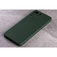 Силиконовая накладка Soft Silicone Case для Xiaomi Redmi 12 Dark Green