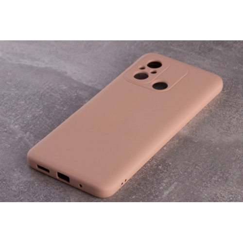 Силиконовая накладка Soft Silicone Case для Xiaomi Redmi 12C Powder