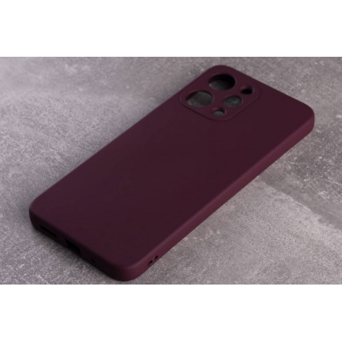 Силиконовая накладка Soft Silicone Case для Xiaomi Redmi 13C Burgundy