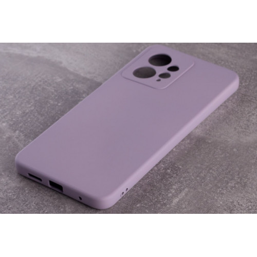 Силиконовая накладка Soft Silicone Case для Xiaomi Redmi Note 12 4G Wisteria