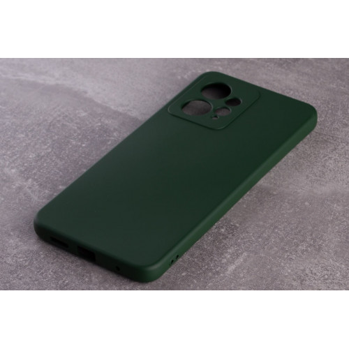 Силиконовая накладка Soft Silicone Case для Xiaomi Redmi Note 12 4G Dark Green