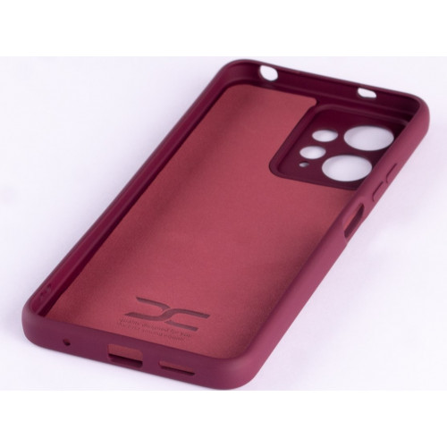 Силиконовая накладка Soft Silicone Case для Xiaomi Redmi Note 12 4G Burgundy