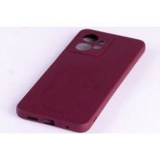 Силиконовая накладка Soft Silicone Case для Xiaomi Redmi Note 12 4G Burgundy