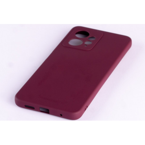 Силиконовая накладка Soft Silicone Case для Xiaomi Redmi Note 12 4G Burgundy