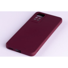 Силиконовая накладка Soft Silicone Case для Xiaomi Redmi Note 12 Pro 4G Burgundy