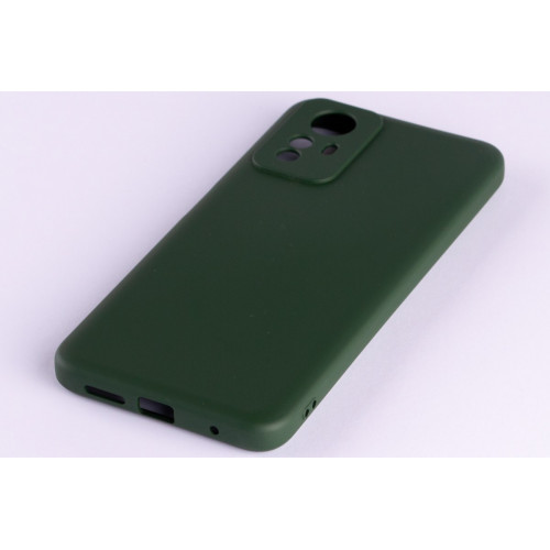 Силиконовая накладка Soft Silicone Case для Xiaomi Redmi Note 12S Dark Green