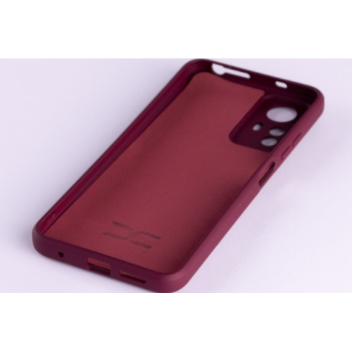 Силиконовая накладка Soft Silicone Case для Xiaomi Redmi Note 12S Burgundy