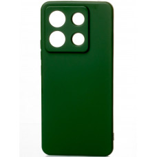 Силиконовая накладка Soft Silicone Case для Xiaomi Redmi Note 13 5G Dark Green