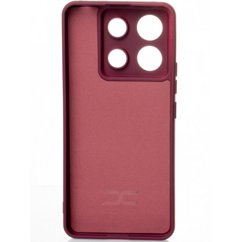 Силиконовая накладка Soft Silicone Case для Xiaomi Redmi Note 13 Pro 5G/Poco X6 5G Burgundy