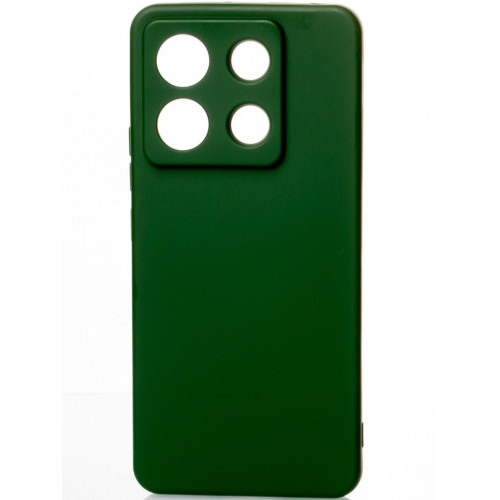 Силиконовая накладка Soft Silicone Case для Xiaomi Redmi Note 13 Pro 5G/Poco X6 5G Dark Green