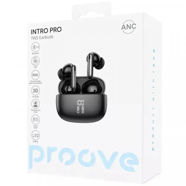 TWS наушники Proove Intro Pro with ANC Black (TWYN54002201)