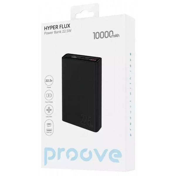 Внешний аккумулятор Proove Hyper Flux 22.5W 10000mAh Black
