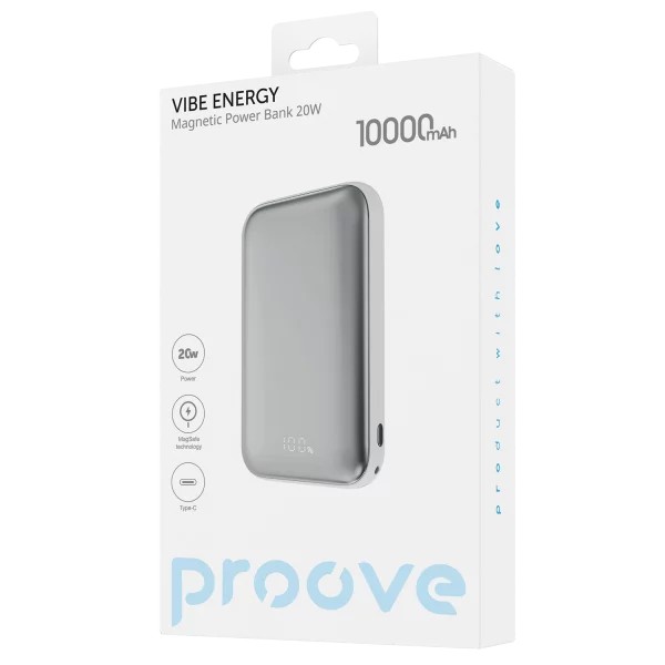 Мобильный Power Bank Proove Vibe Energy 10000mAh White