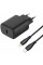 Сетевое зарядное устройство Proove Silicone Power 2 20W (Type-C) + Cable Type-C to Lightning (1m) Black (WCSP22010001)
