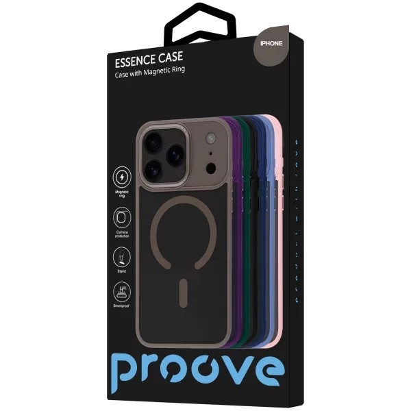 Чехол Proove Essence Case with MagSafe для iPhone 17 Black (PCECIP170002)