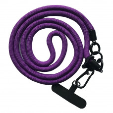 Шнурок New з карабіном 120см 8mm Purple
